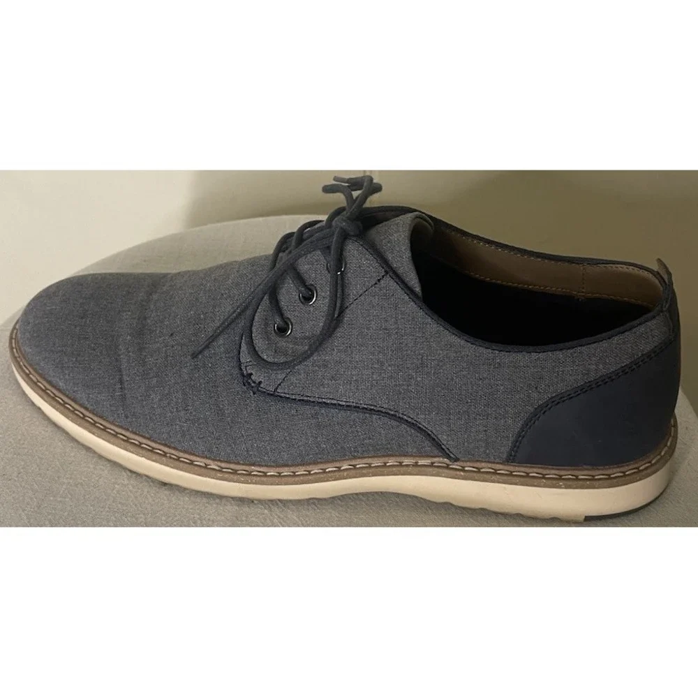 Hawker Rye Gray Men's Lace-up‎ Oxford Shoes Size 10 Dress/Casual